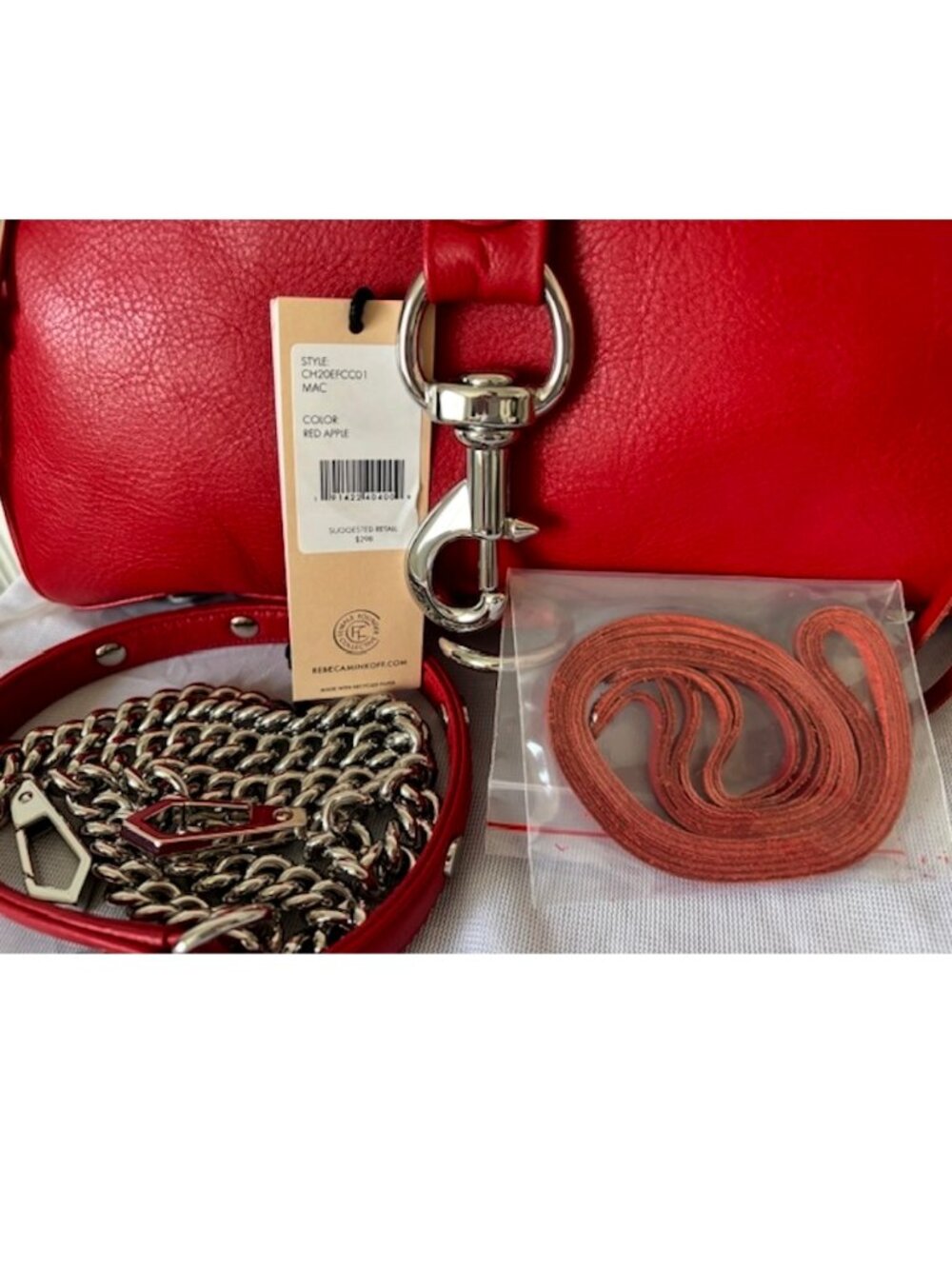 Rebecca Minkoff M.A.C. Crossbody Bag Large Red - Picture 9 of 14